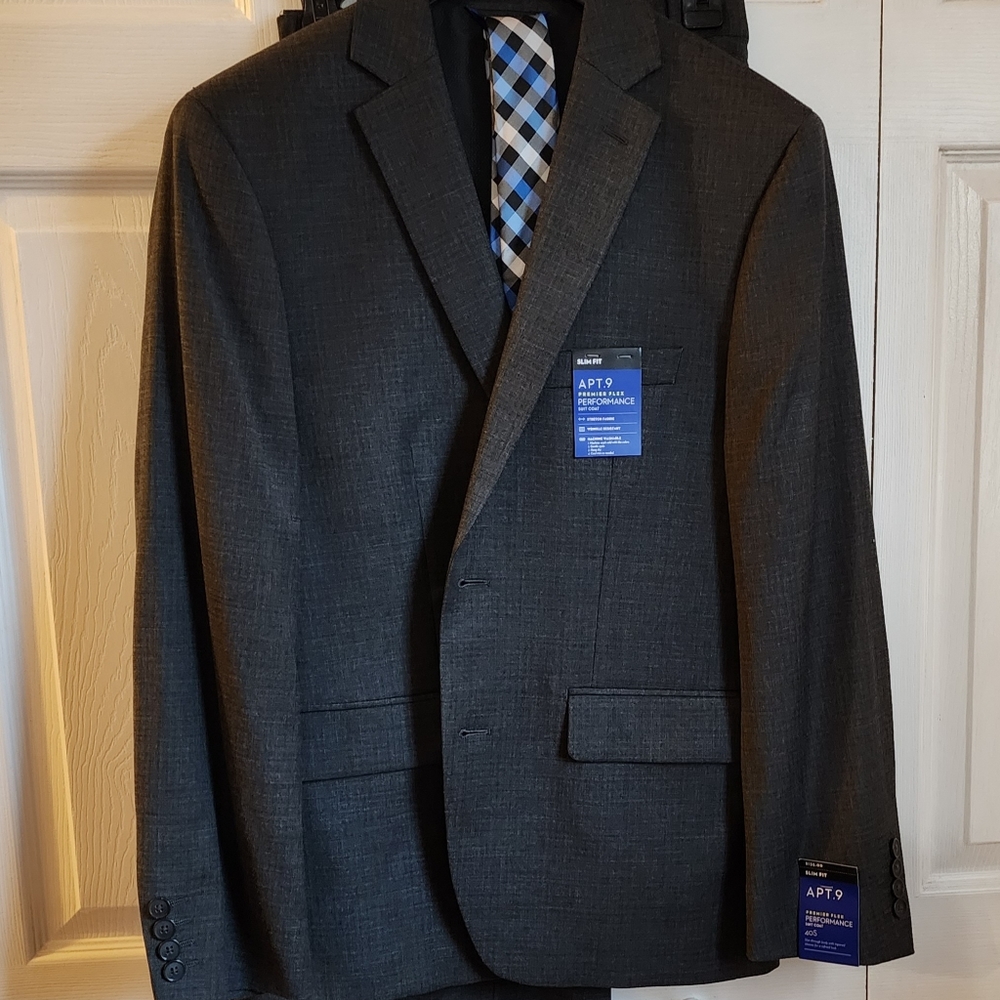 Apt 9 Charcoal Grey Mens Suit